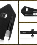 2 Pack V Cutter Cable Stripper Knife Attachment For NM And NMSC Wires, Stainless Steel Wire Cutter Tool, Black, Beefy Blades