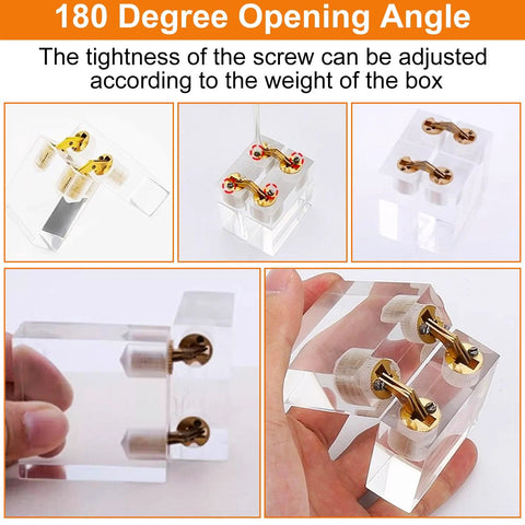 Brass Barrel Hidden Cabinet Hinges 12mm Diameter 180 Degree Opening Concealed Hardware Four Pack Durable Solid Brass With Links Easy Install