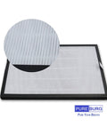2-Pack Replacement Filter For Colzer EPI-186 Air Purifier, H13 True HEPA With Activated Carbon shown with textured close-up