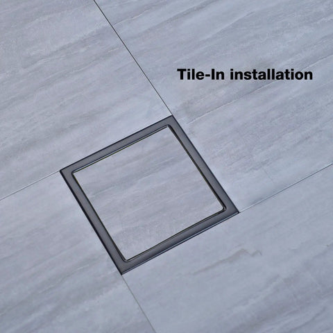 Matte Black 4 And A Quarter Inch Round Shower Drain Grate With Adjustable Threaded Base Flange Built To Last Fits Two Or Three Inch Drain Pipes