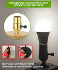 Three Way LED Light Bulbs 50 100 150W Equivalent, Daylight White 5000K A19 LED Bulbs in lamp socket instruction image
