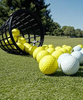 Golf Ball Basket With Handle Holds Up To 25 Balls Plastic Ball Container Black For Outdoor Practice And Easy Golf Training
