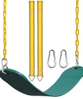 Heavy Duty Swing Seat With 660 Lb Capacity Anti Rust Chains 68.9 Inch Long And Plastic Coated 23.6 Inch Tree Straps