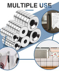 36 Piece Heavy Duty Neodymium Magnet Set with Holes in Three Sizes, Screws Included, multiple use for organizing and mounting