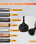 Deburring External Chamfer Tool Set One Eighth To One And Three Eighths Inch With Tungsten Carbide Blades suitable for multiple materials.