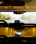 8 Gang Switch Panel With Auto Dimmable LED Touch Control in vehicle showing day and night brightness adjustments, IP65, 12-24V, 60A Max