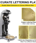 Professional Manual Ring Engraving Machine For Jewelry Makers Featuring Heavy Duty Steel Frame with Accurate Lettering Plate
