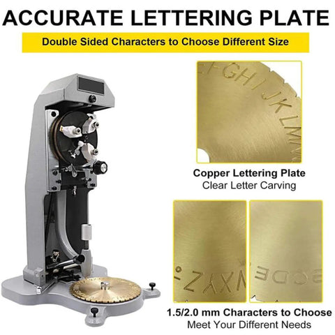 Professional Manual Ring Engraving Machine For Jewelry Makers Featuring Heavy Duty Steel Frame with Accurate Lettering Plate