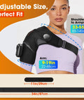 Cordless Shoulder Heating Pad With Massage And Remote Control For Real Relief From Rotator Cuff Pain adjustable fit on model