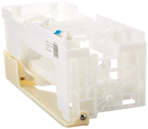 Genuine OEM Freezer Ice Maker Assembly White For Refrigerators Easy Install Ice Maker Module side view