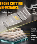 Heavy Duty Diamond Oscillating Saw Blades 4 Pack Crush Through Tile Grout And Mortar Clean Flush Cut Home Reno Workhorse Tool Built To Last Smooth Operation Every Time cutting through various materials like granite and glass.