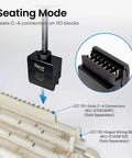 Heavy Duty 110 Punch Down Tool For Four Pair Network Cables And Wiring Blocks seating C-4 connectors on 110 blocks.