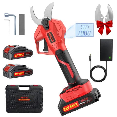 Upgraded Electric Pruning Shears With 2.56 Inch Cutting Capacity Cordless Pruner For Gardening Beast Power Dual 2.0Ah Batteries