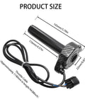 Quick Twist Throttle Grip Kit With Rolling Bearing and Harness for Electric Dirt Bikes, 145mm size, imitation carbon fiber handle.