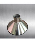 Heavy Duty Stainless Steel Fume Hood For Welding Smoke Extraction And Workshop Dust Collection Featuring 152Mm Pipe Fit, top view.