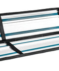 Heavy Duty Padded Guide Rail Bag For Track Saw Rails Up To 59 Inches, open view with two saw rails, durable 1680D polyester