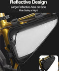Water Resistant Bike Frame Bag And Under Seat Triangle Pouch For Mountain And Road Bikes, Reflective Cycling Storage, mounted