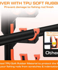 Dual Row Garage Fishing Rod Holder Rack For Wall Or Ceiling Mounts With Soft Protective Pads 2 Pack Holds Up To 10 Rods