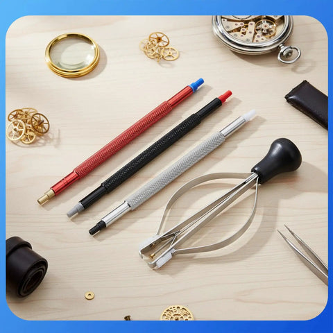 Color Coded Watch Hand Setting Tools Set For Precise Installation And Removal Includes Pusher Removers And Lever Pullers 3 Bore Options