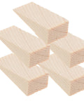 Heavy Duty Wooden Door Stopper Wedges 5 Pack Triangular Door Holders For Home And Shop Use, Anti Slip Base, Will Not Scratch Floors