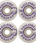 Burners 99A 56mm Skateboard Wheels White Purple Dope High Performance Urethane For Smooth Grinds And Quick Slides Durable Grip