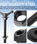 Essential Moxon Vise Hardware Kit For Woodworking Benches Includes 8 Inch Threaded Rods Cast Knobs Nuts And Washers