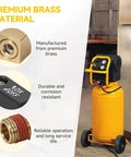 Universal Air Compressor Drain Valve Replacement For Dewalt Bostitch And Porter Cable, premium brass material details.