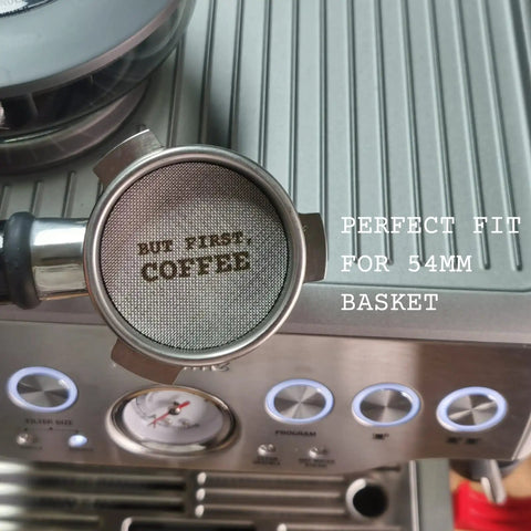 Espresso Puck Screen 53.3mm 1.7mm Thick 150μm Mesh Reusable Filter For 54mm Portafilter Basket 316 Stainless Steel