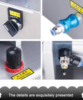 Tough As Nails Pneumatic Bottle Filler control panel with pressure adjuster, pneumatic switch, and operation settings.