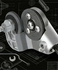 Heavy Duty Drill Nibbler Sheet Metal Cutter Attachment for Electric Drills on technical background