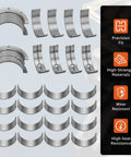 Beefed-Up Main And Rod Bearings Kit For Small Block Chevy V8 1968 To 2002 5.0L 5.7L Parts Layout