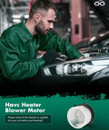 Heavy Duty Front HVAC Heater AC Blower Motor With Fan Cage For Kia Soul 2014 2019 installed by a mechanic, showcasing its fit and design.