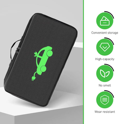 Keep Your Ride Tight And Dry With This Heavy Duty Waterproof Ev Charging Cable Storage Bag And Portable Cord Organizer on display.