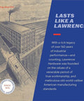 Lawrence Hardware Sterling Illinois 1913 illustration with legacy description text and company seal since 1876