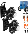 Heavy Duty Shipping Container Wheels With 8 X 6.5 Lug Kit For Industrial Cargo Rollers built with durable steel and designed for heavy loads.