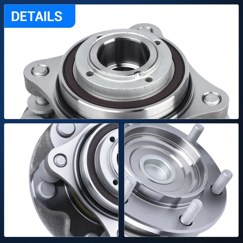 Details of the Front Wheel Bearing And Hub Assembly For Toyota Tacoma 2005 Through 2019 4Runner 2003 Through 2019 FJ Cruiser 2007 Through 2009 Six Lug With ABS Front Hub Assembly Replacement For Prerunner SR5 And TRD