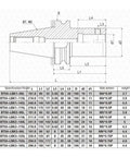 Rock Solid Bt50 Rough Boring Collet For Cnc Milling And Grinding Machines Built Tough dimensions diagram with specs and measurements.