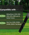 Replacement John Deere UC22008 Lawn Mower Blades 42 Inch Deck For X330 X350 X354 X370 Z335E Z335M Z345M Z345R 2 Pack on lawn