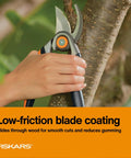 Do-It-All Bypass Pruning Shears With 1-Inch Cut Capacity, Pro Grade Heavy Duty Garden Clippers With Forged Steel Replaceable Blade, Soft Grip Handles, Rust Resistant Low Friction Coating For Live Branches And Stems, cutting branch
