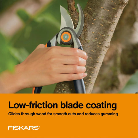 Do-It-All Bypass Pruning Shears With 1-Inch Cut Capacity, Pro Grade Heavy Duty Garden Clippers With Forged Steel Replaceable Blade, Soft Grip Handles, Rust Resistant Low Friction Coating For Live Branches And Stems, cutting branch