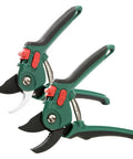 Two Pack Garden Pruning Shears For Quick Clean Cuts And Smooth Trim Of Branches Shrubs And Roses Heavy Duty Handheld Garden Clippers