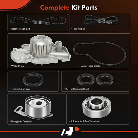 Plug And Play Engine Timing Belt Kit With Water Pump Tensioner For Honda Accord 1994 2002 VTEC Gas Odyssey 1998 Acura CL