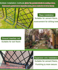 Metal Garden Arch Trellis For Climbing Plants And Vines Backyard Wedding Ceremony Decor Outdoor Pergola Arbor Ready To Support Flowers Roses And Ivy, Sturdy Black Yard Arch For Patios And Gardens installation options