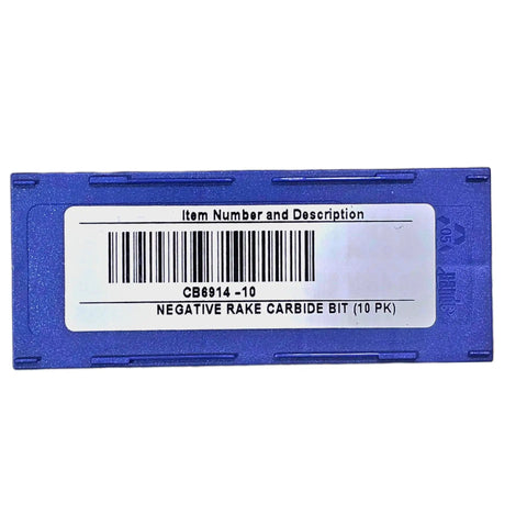 Pack of Negative Rake Carbide Brake Lathe Bits For Ammco 1000 2002 3000 And Hunter BL500 BL505 on blue background