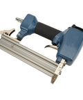 Heavy Duty Air Brad Nailer Pneumatic Nail Tool Built Tough With Durable Cast Aluminum Boasts A Slick Side Exhaust Setup For No Fuss Woodworking And Trim Work Zips 10 To 30 Millimeter Nails Home Effortlessly Without Jamming, top view.
