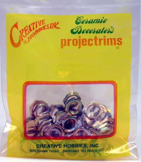 Beefy Hex Lock Nut Fasteners Steel Yellow Zinc Coated for One Eighth Inch Iron Pipe Pack of Fifty in packaging