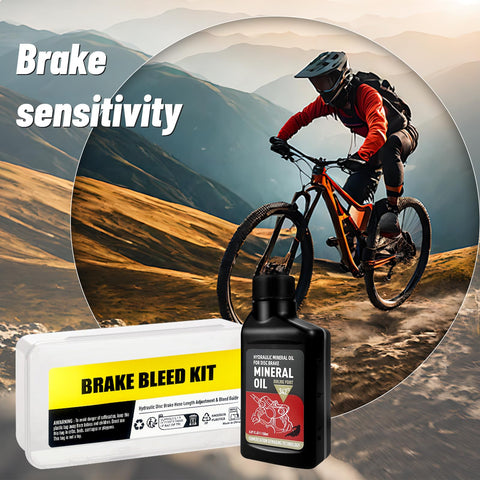 All-In-One Bike Brake Bleed Kit For Shimano, TRP, And TEKTRO Hydraulic Disc Brakes With 13-Piece Brass Connectors, 150 Milliliter Mineral Oil Fluid, Easy No-Fuss Setup For Quick, Clean Bleeds And Precise Braking Every Ride