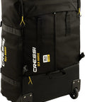 Rolling Wheeled Backpack For Travel And Dive Gear High Capacity Luggage With Fin Pocket Converts To Backpack Durable 900D Polyester With YKK Zippers Built For Marine Use Seahorse Design From Italy