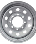 Beefed Up Heavy Duty 16 Inch Trailer Wheels 16x6 8 Lug Silver Gray Modular Rim For Equipment Trailers DOT Approved 3750 Lb Capacity