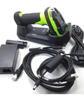 Ultra Rugged Cordless Barcode Scanner Kit With Cradle Bluetooth, USB And Serial Connectivity Handheld 1D/2D Imager That Reads Screen Or Label Barcodes Fast Even Damaged Dirty Or Shrink Wrapped Industrial Grade Performance